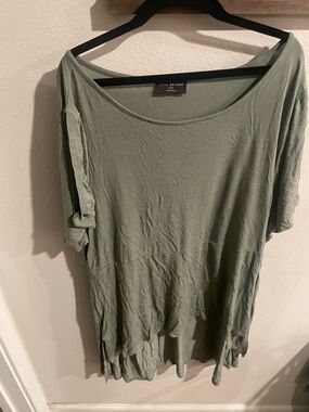 Lane Bryant Olive Scoop Neck Tunic Top Size 18